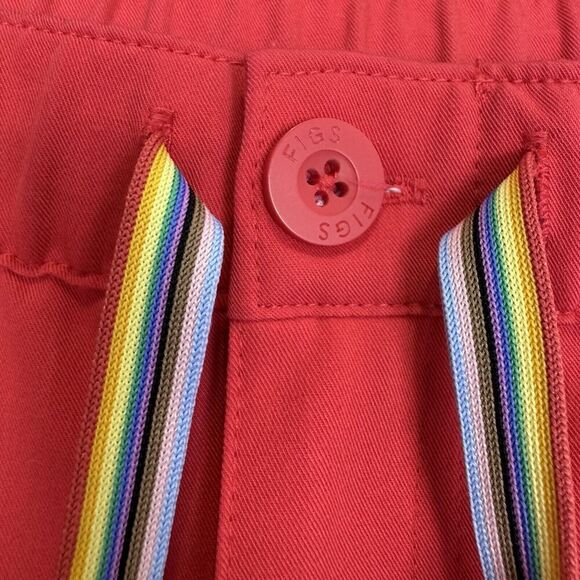 FIGS Mens Tansen Jogger Scrub Pants XXL SHORT Red Pink Cargo Scrubs Pride Month - Picture 3 of 13